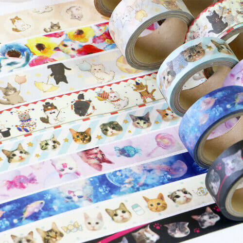 Cats Japanese Washi Tape Masking Tape Sets in a Mini Box - Sweet Birdie  Boutique – Sweet Birdie Boutique (International)